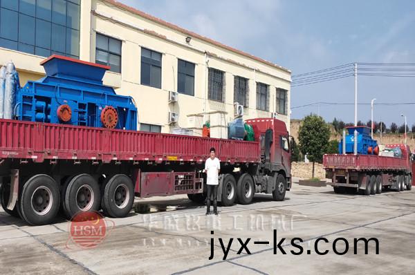 双齿辊破碎机现场图